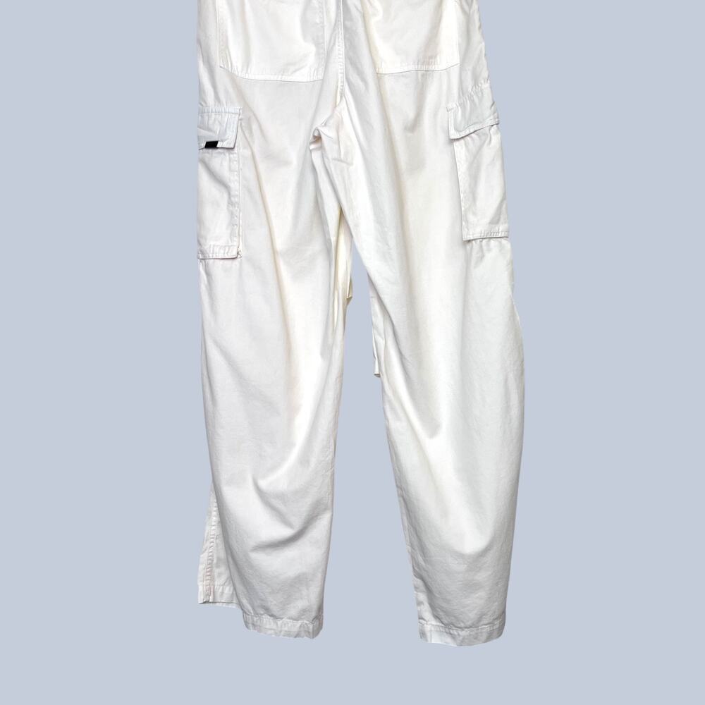 Talentless Cargo Pant Drawstring Wide Leg in Cream Casual Streetwear Women Small - Picture 11 of 16